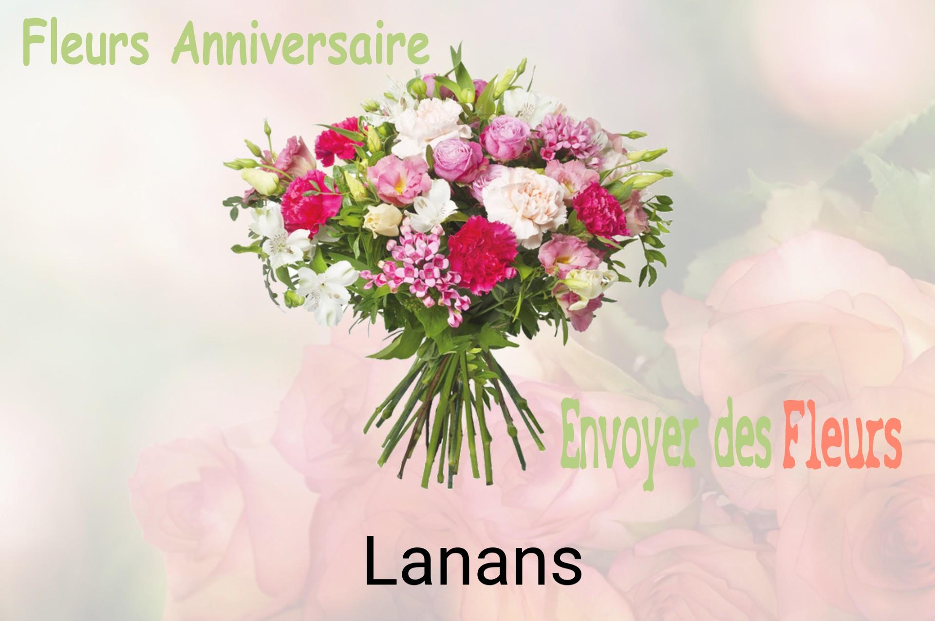 Bouquet de fleurs d’anniversaire livré à Lanans